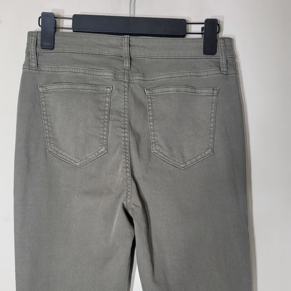 4/$20 NWT Buffalo Havana High Rise Soft Stretch Olive Green Ankle Pants Size 6 - Picture 4 of 8